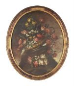ITALIAN SCHOOL (19TH CENTURY), STILL LIFE OF FLOWERS, A PAIR