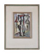 GEORGE DIEDERICK DURING (SOUTH AFRICAN 1917-1999), WOMAN CARRYING A POT ON HER HEAD