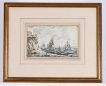 V. REPINDER (18TH CENTURY), MEN-O-WAR OFF THE COAST