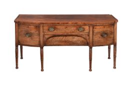 A LATE GEORGE III MAHOGANY SIDEBOARD
