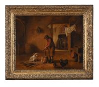 ATTRIBUTED TO EDMUND BRISTOW (BRITISH 1787-1876), WHITTLING A STICK