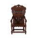 A CARVED OAK ARMCHAIR IN 17TH CENTURY STYLE - Image 1 of 6