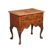 A GEORGE II WALNUT SIDE TABLE