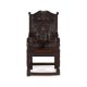 A CARVED OAK WAINSCOT ARMCHAIR - Image 1 of 3