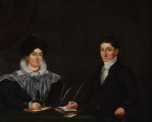 GERRIT HENDRIK GÖBELL (DUTCH 1786-1833), A PORTRAIT OF A GENTLEMAN AND HIS WIFE