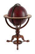A REGENCY TWELVE-INCH TERRESTRIAL LIBRARY TABLE GLOBE