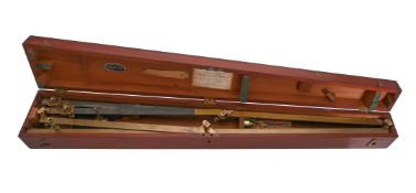 A VICTORIAN LACQUERED BRASS PANTOGRAPH