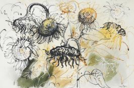 λ JOHN PIPER (BRITISH 1903-1992), SUNFLOWERS