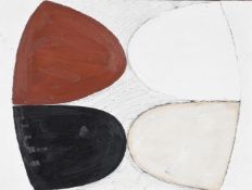 λ TERRY FROST (BRITISH 1915-2003), UNTITLED (BROWN, BLACK & WHITE)