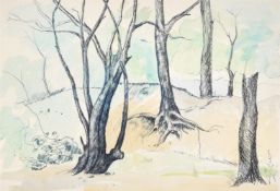 λ ELWIN HAWTHORNE (BRITISH 1905-1954), EPPING TREE STUDY