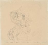 λ AUGUSTUS JOHN (BRITISH 1878-1961), PORTRAIT HEAD OF MRS. ORPEN