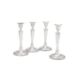 A SET OF FOUR GEORGE III SILVER CANDLESTICKS - Image 1 of 2