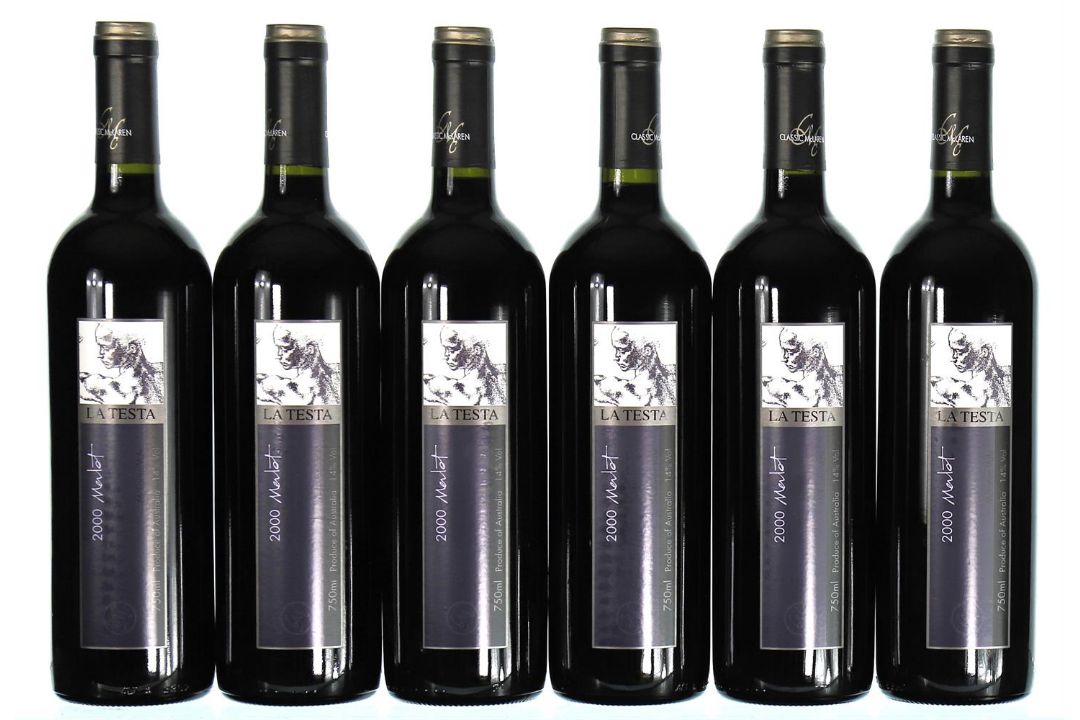 ß 2000 Classic McLaren, Testa Merlot, McLaren Vale - In Bond