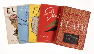 Ɵ Cowles (Fleur) Flair: The Monthly Magazine, 12 issues [a complete set], New York, 1950-51 & 2 …