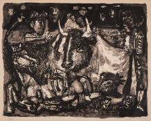 λ Antoni Clave (1913-2005) Corrida (La mort du Torero)