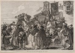 Jacopo da Leonardis (1723-1794) The Quack Dentist, after Giovanni Domenico Tiepolo (1727-1804)