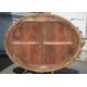 A LARGE CARVED GILTWOOD OVAL MIRROR, 19TH CENTURY - Image 4 of 4