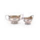 A GEORGE III SILVER SUGAR BOWL AND CREAM JUG - Image 1 of 2