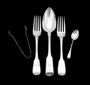 A COLLECTION OF SILVER FLATWARE