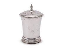 A SILVER CUP WITH ASSOCIATED COVER