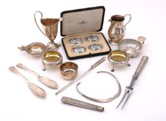 A COLLECTION OF SILVER ITEMS