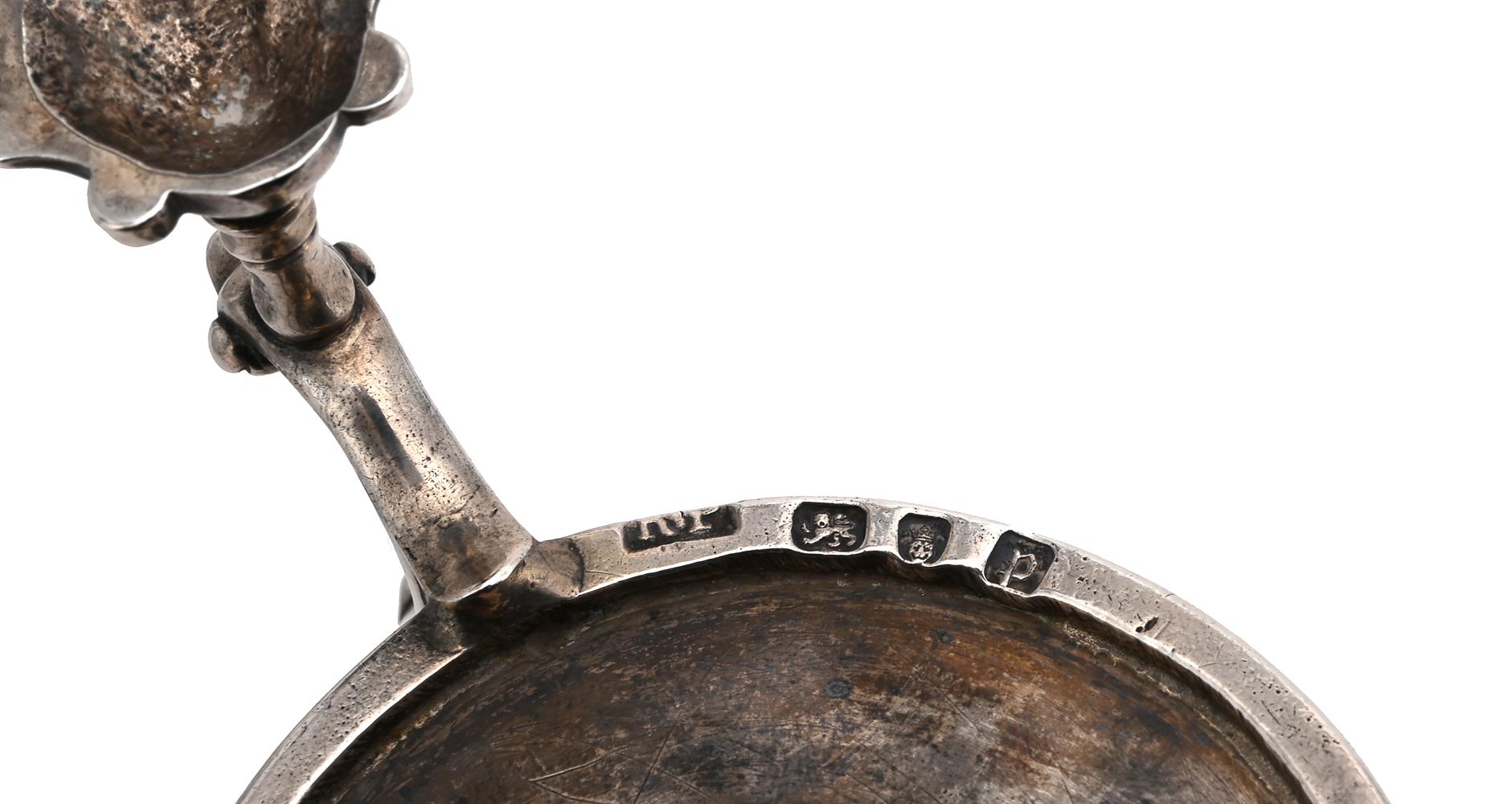 A GEORGE III SILVER OIL AND VINEGAR CRUET STAND - Image 3 of 3