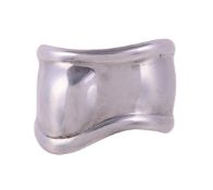 TIFFANY & CO., ELSA PERETTI, BONE, A SILVER CUFF BANGLE