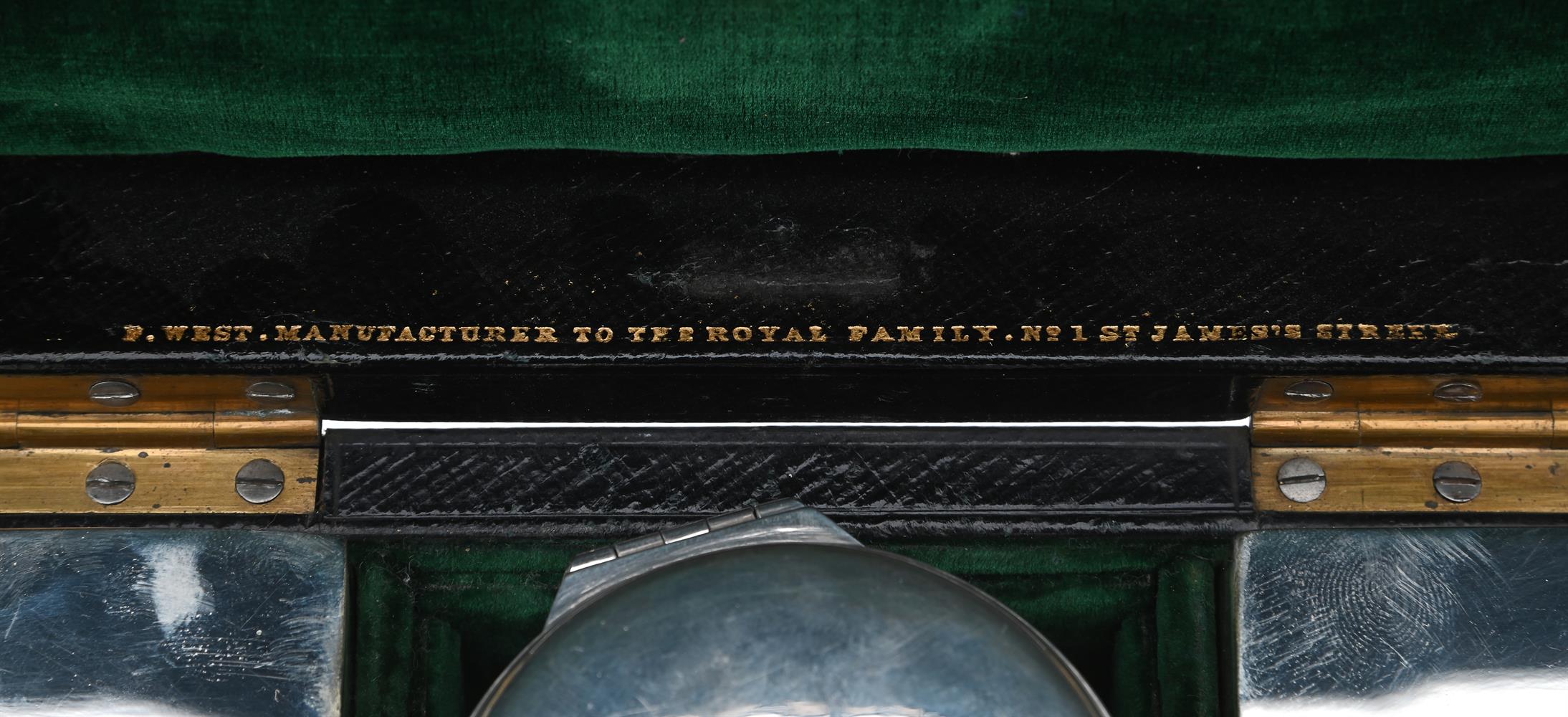 Y A SILVER HEXAGONAL CAPSTAN INKWELL - Image 3 of 3