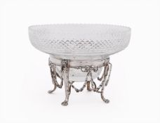 AN EDWARDIAN SILVER CIRCULAR STAND