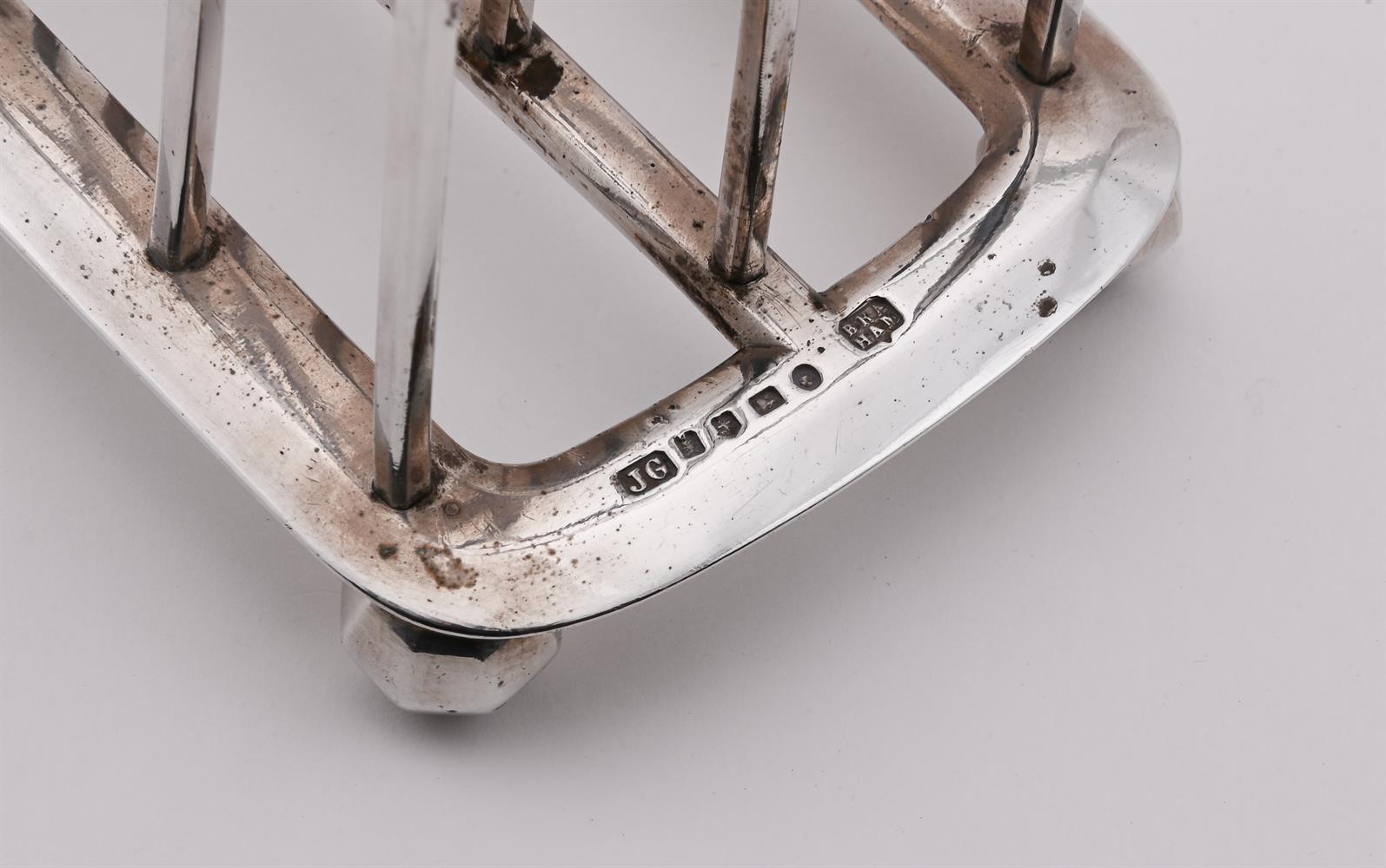A VICTORIAN SILVER SIX DIVISION TOAST RACK - Image 2 of 2