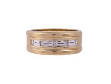 A DIAMOND BAND RING
