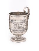A VICTORIAN SCOTTISH SILVER MUG
