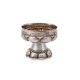 A SILVER LOBED PEDESTAL BOWL - Image 1 of 2