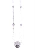 A DIAMOND CLUSTER PENDANT