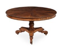 A GEORGE IV MAHOGANY CENTRE TABLE