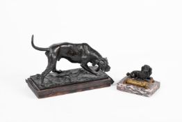 TWO CONTINENTAL MODELS OF DOGS