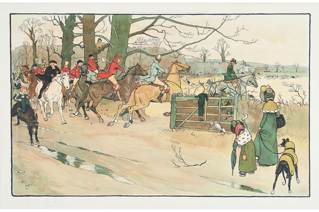 CECIL ALDIN (BRITISH 1870-1935), THE FALLOWFIELD HUNT, SET OF SIX - Image 12 of 14