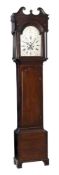 A MAHOGANY LONGCASE CLOCK
