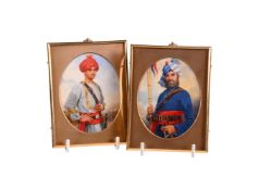 λ MICHAEL BARTLETT RMS (1922-2008), TWO PORTRAIT MINIATURES