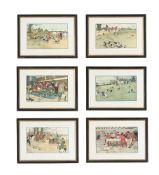 CECIL ALDIN (BRITISH 1870-1935), THE FALLOWFIELD HUNT, SET OF SIX