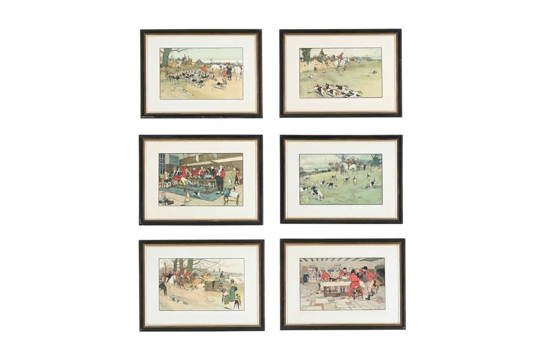 CECIL ALDIN (BRITISH 1870-1935), THE FALLOWFIELD HUNT, SET OF SIX - Image 1 of 14
