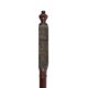 A GEORGE III WEST COUNTRY PAINTED WALNUT TRUNCHEON - Image 4 of 5