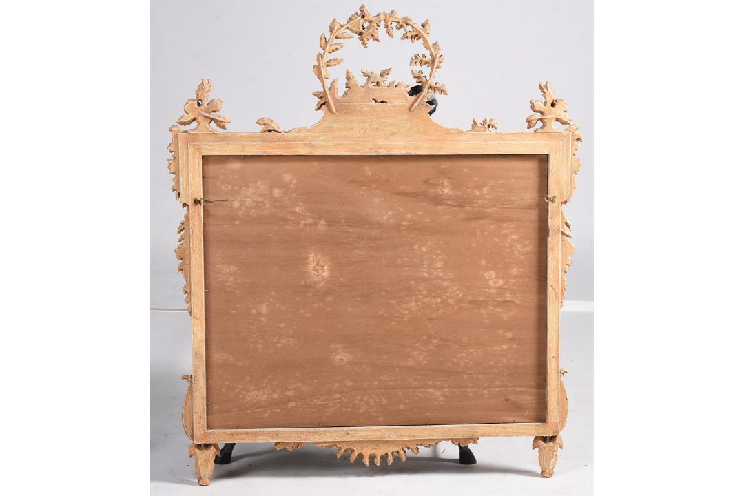 A GILTWOOD WALL MIRROR IN 18TH CENTURY STYLE - Image 4 of 4