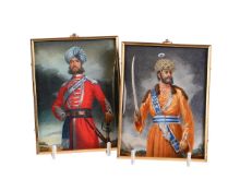 λ MICHAEL BARTLETT RMS (1922-2008), TWO PORTRAIT MINIATURES