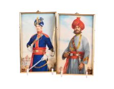 λ MICHAEL BARTLETT RMS (1922-2008), TWO PORTRAIT MINIATURES