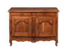 A FRENCH OAK SIDE CUPBOARD