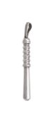 A MINIATURE SILVER TRUNCHEON