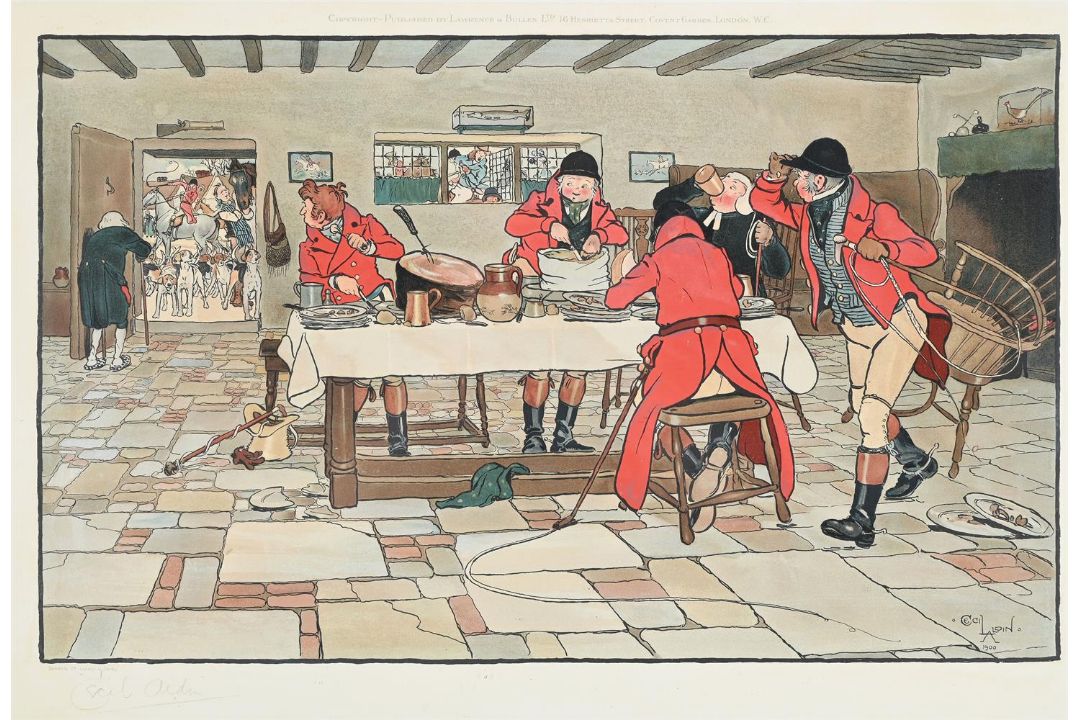 CECIL ALDIN (BRITISH 1870-1935), THE FALLOWFIELD HUNT, SET OF SIX - Image 11 of 14