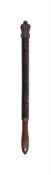 A GEORGE III PAINTED AND STAINED WOOD TRUNCHEON