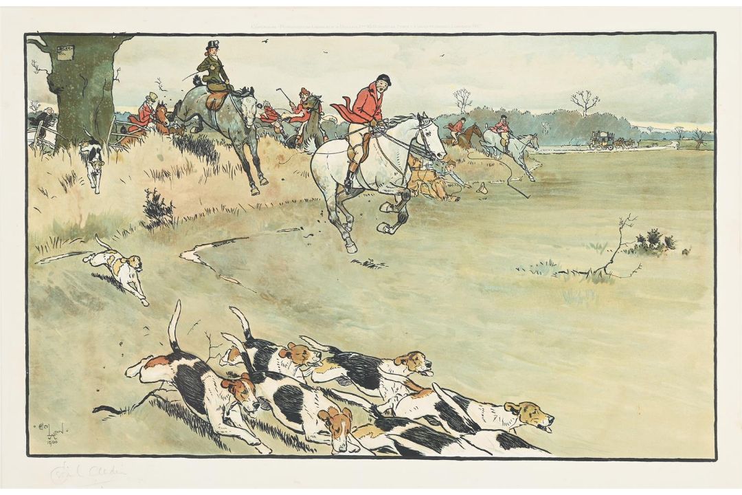 CECIL ALDIN (BRITISH 1870-1935), THE FALLOWFIELD HUNT, SET OF SIX - Image 9 of 14